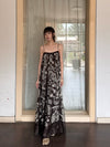 INTO THE EAST 25 Autumn and Winter Silk and Linen Totem Suspender Skirt ITE-E1DGSS012CF21DS-KA Brown